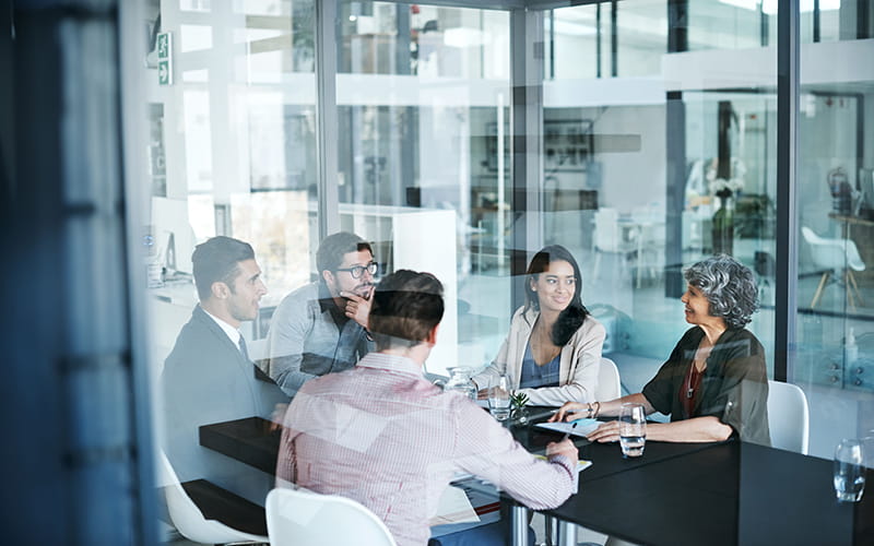 People in meeting